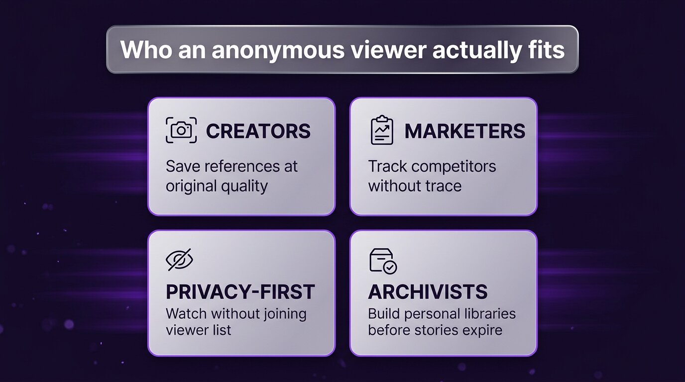Four audiences anonymous viewers fit