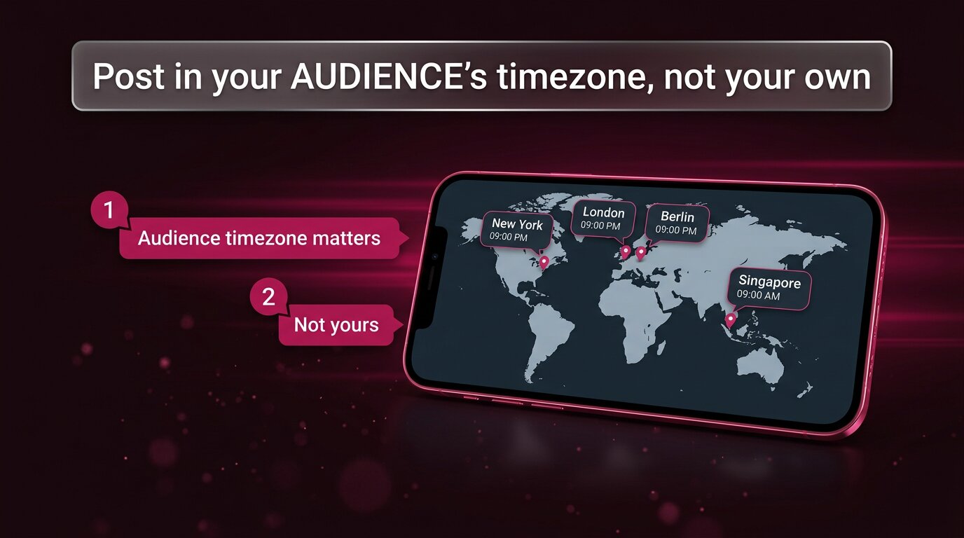 Post in audience timezone not your own