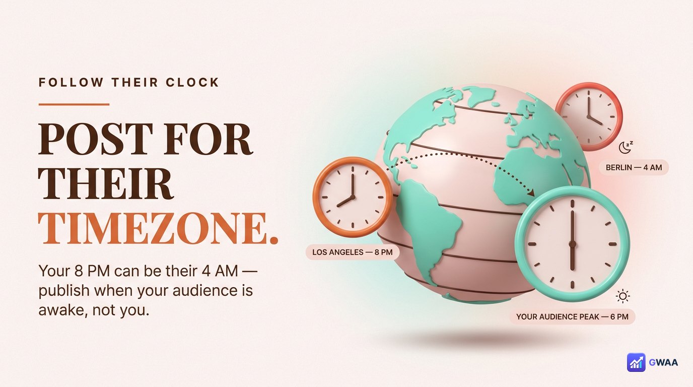 Post in audience timezone not your own