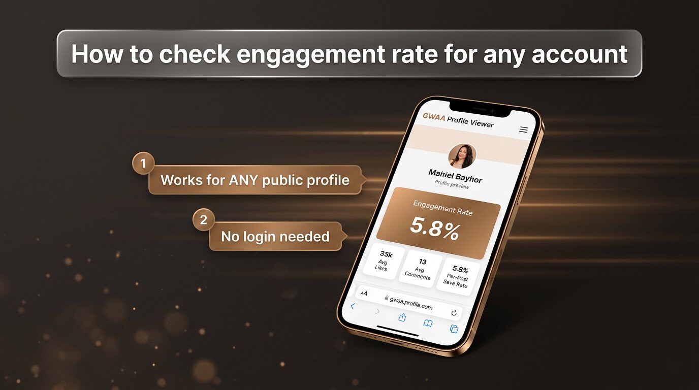 How to check engagement rate for any public Instagram account