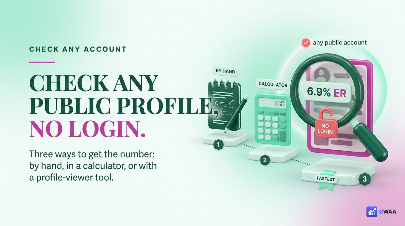 How to check engagement rate for any public Instagram account