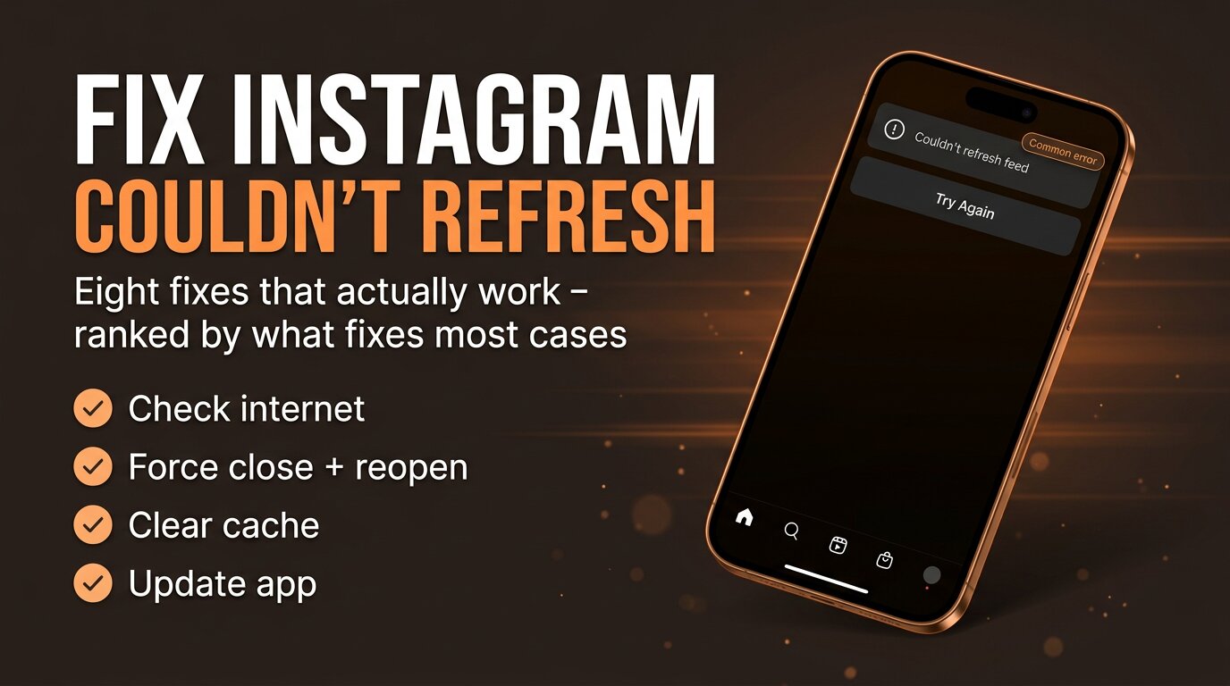 How to Fix &ldquo;Couldn&rsquo;t Refresh Feed&rdquo; on Instagram