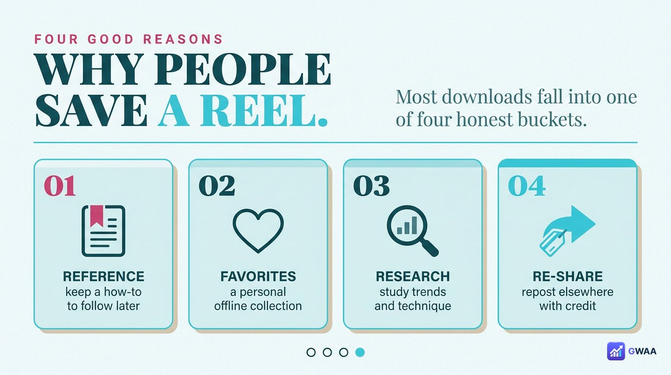 Four legit reasons people download Instagram reels