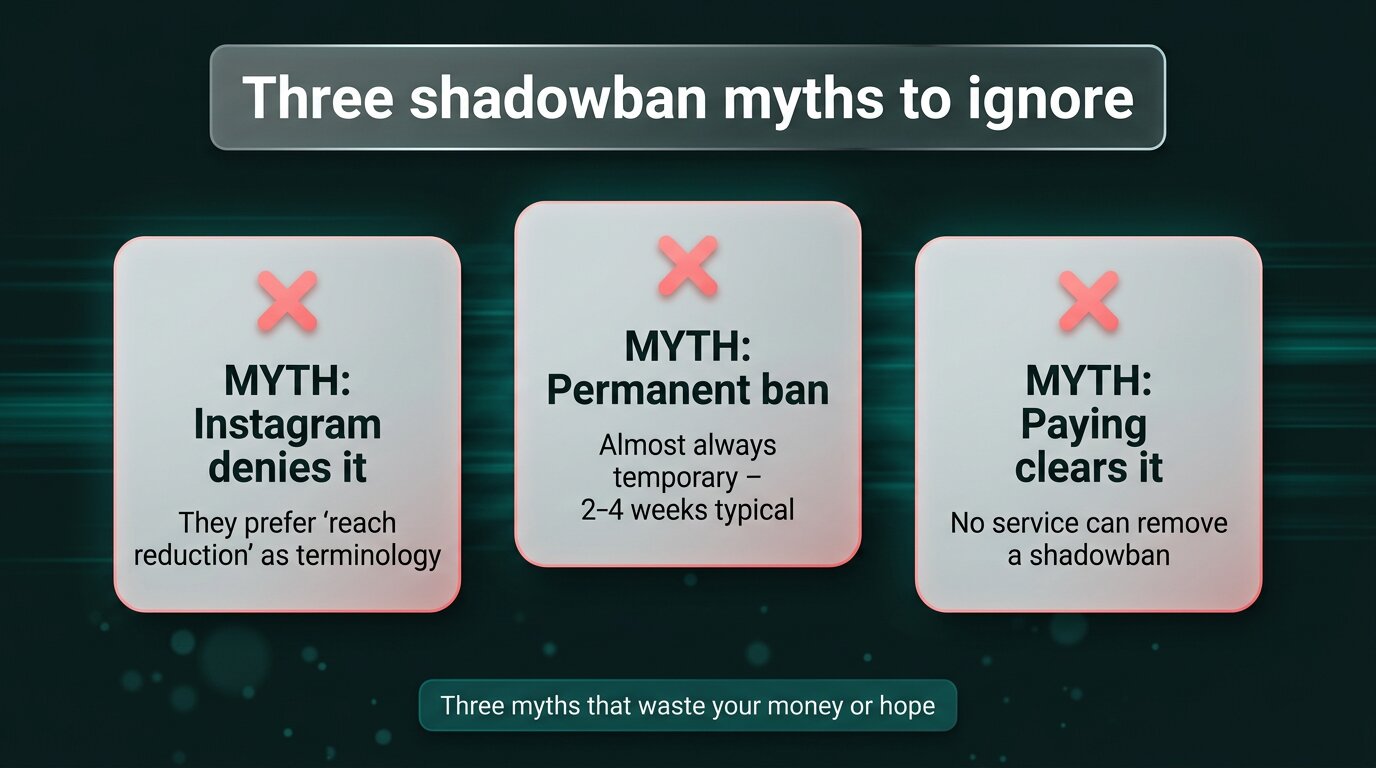 Three persistent Instagram shadowban myths