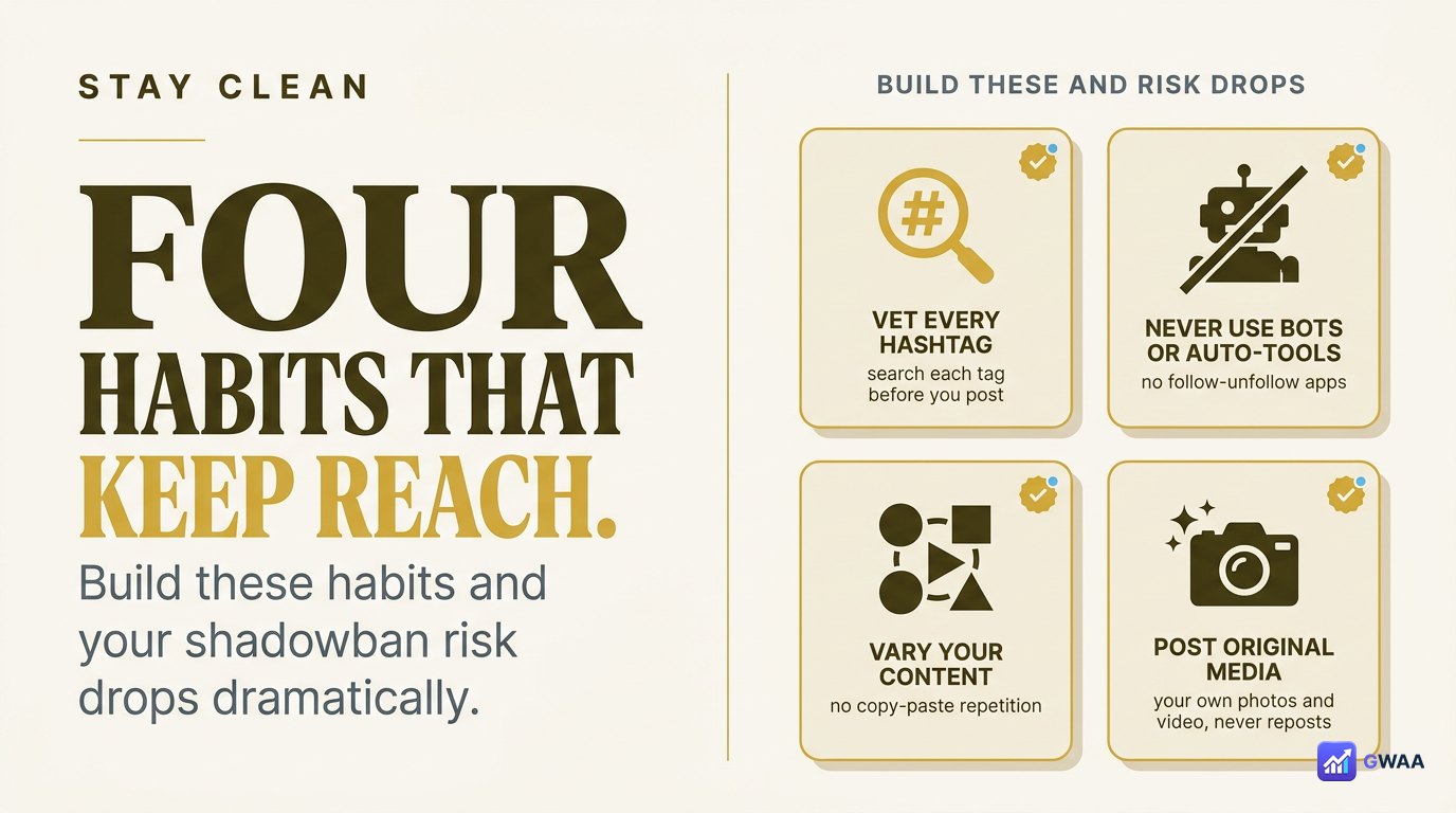 Four habits that prevent Instagram shadowbans