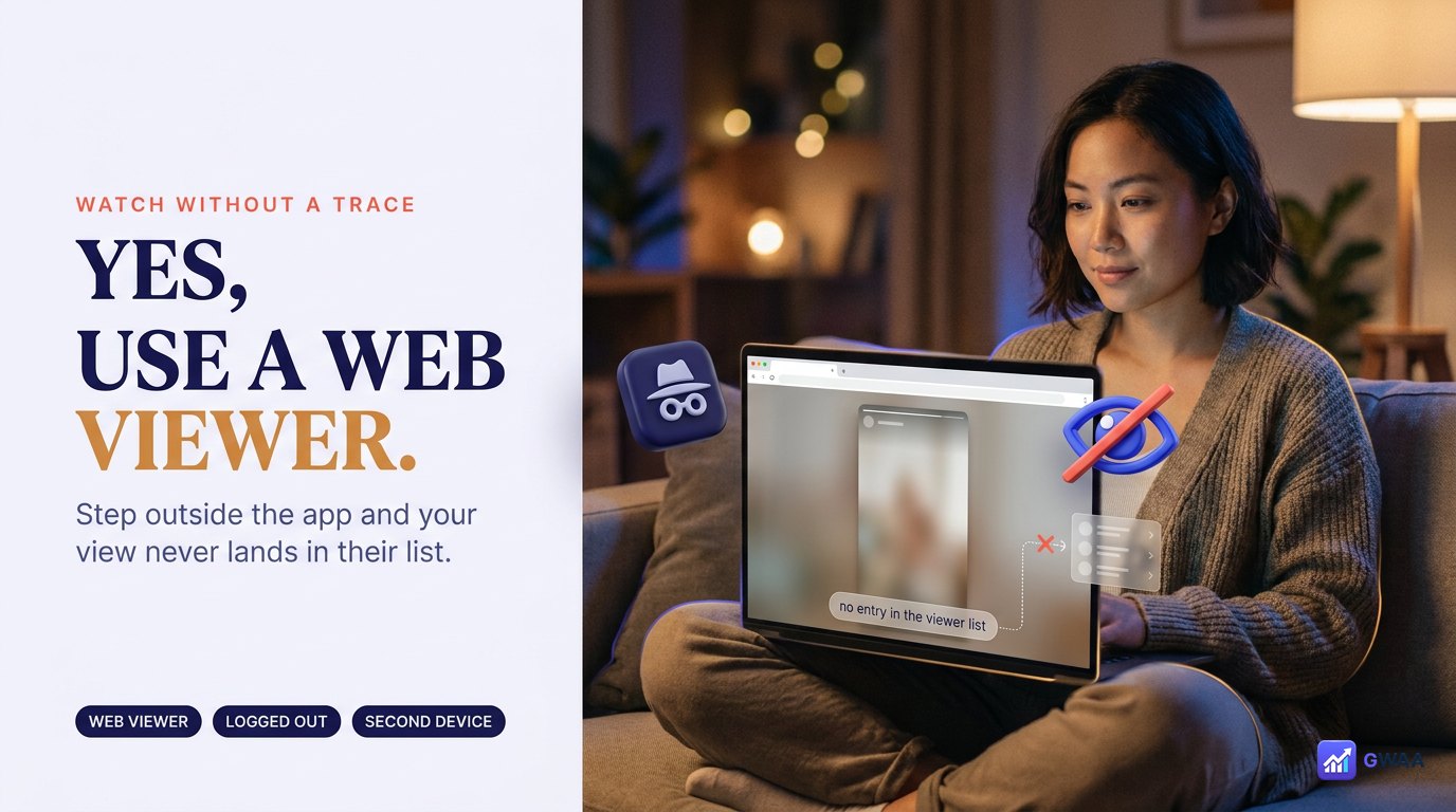Hide story viewing - use a web viewer instead of Instagram app