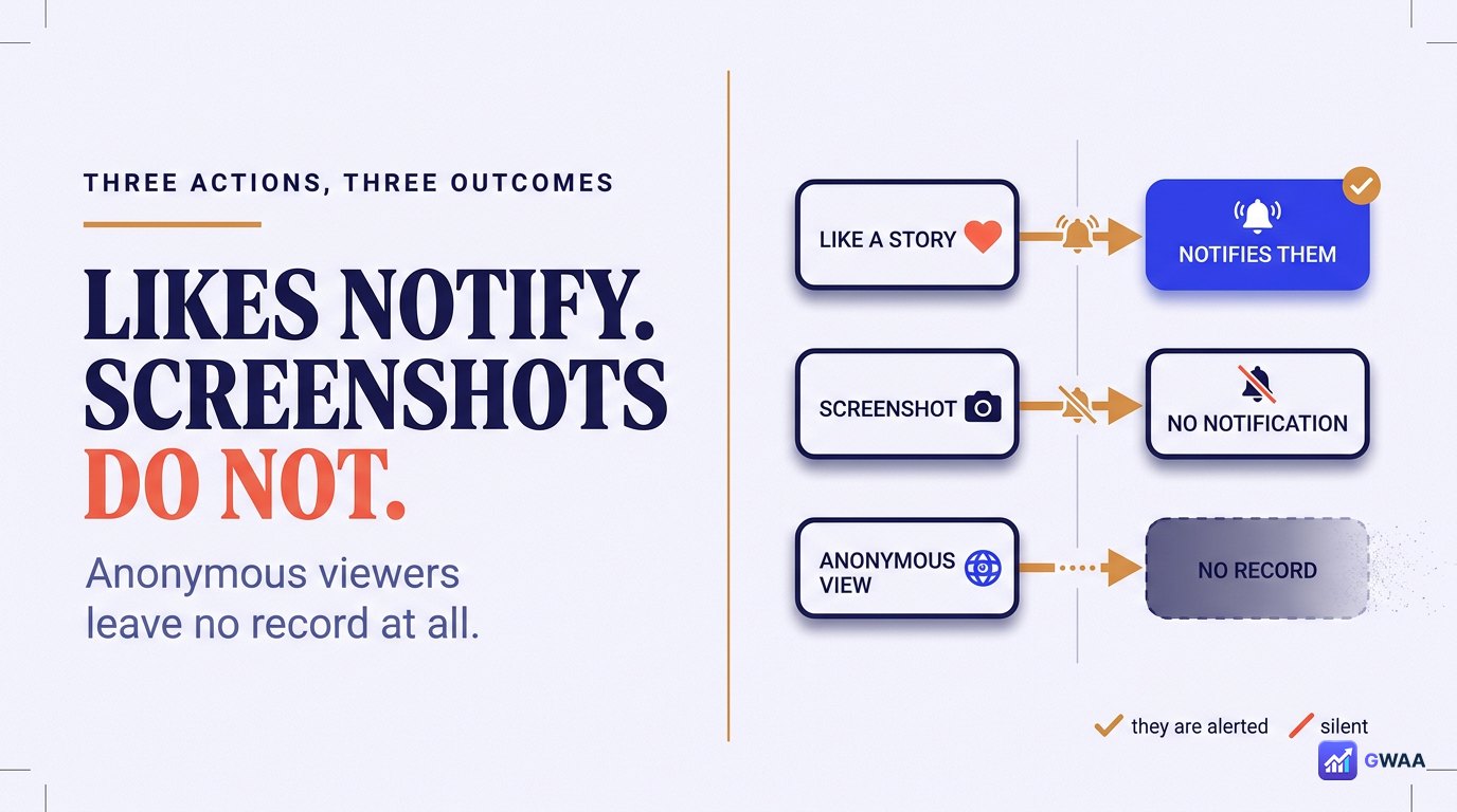 Story like notifies - screenshot does not