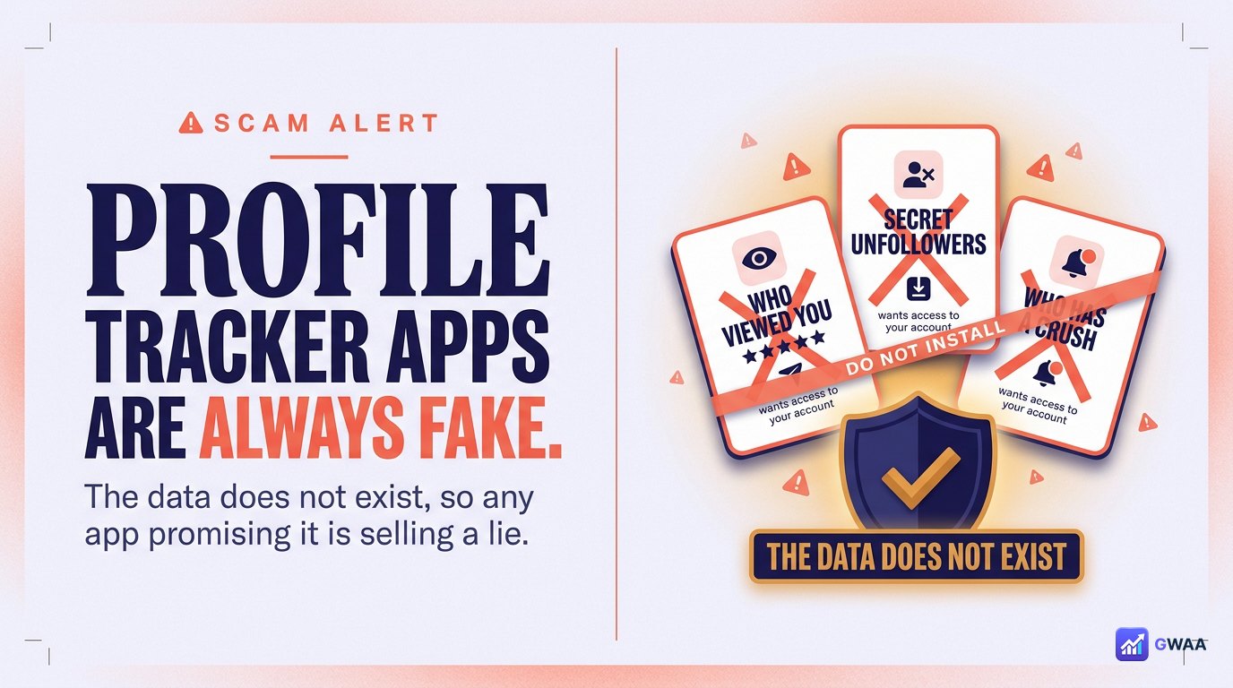 Tracker apps claiming to show who viewed your profile are scams